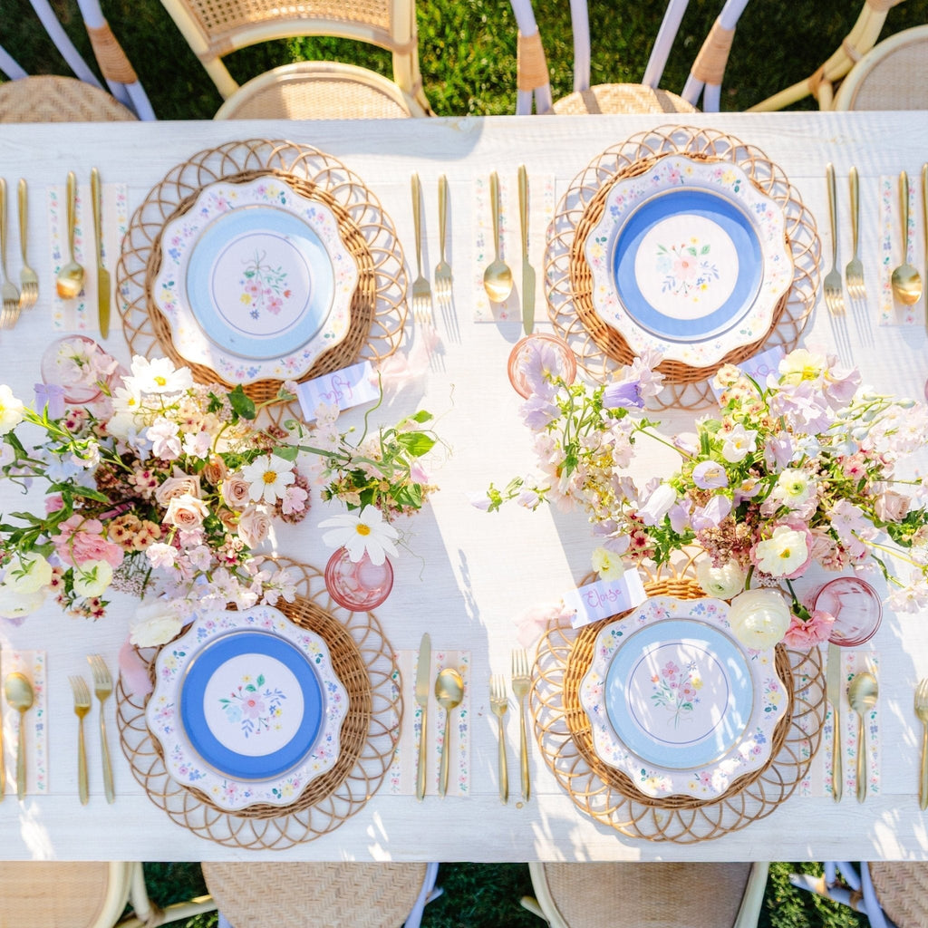 Multicolor Elegant Floral Dessert Plates (multipack)