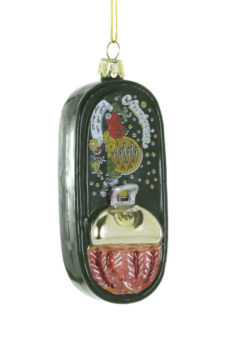 Tinned Anchovies Glass Ornament by Cody Foster