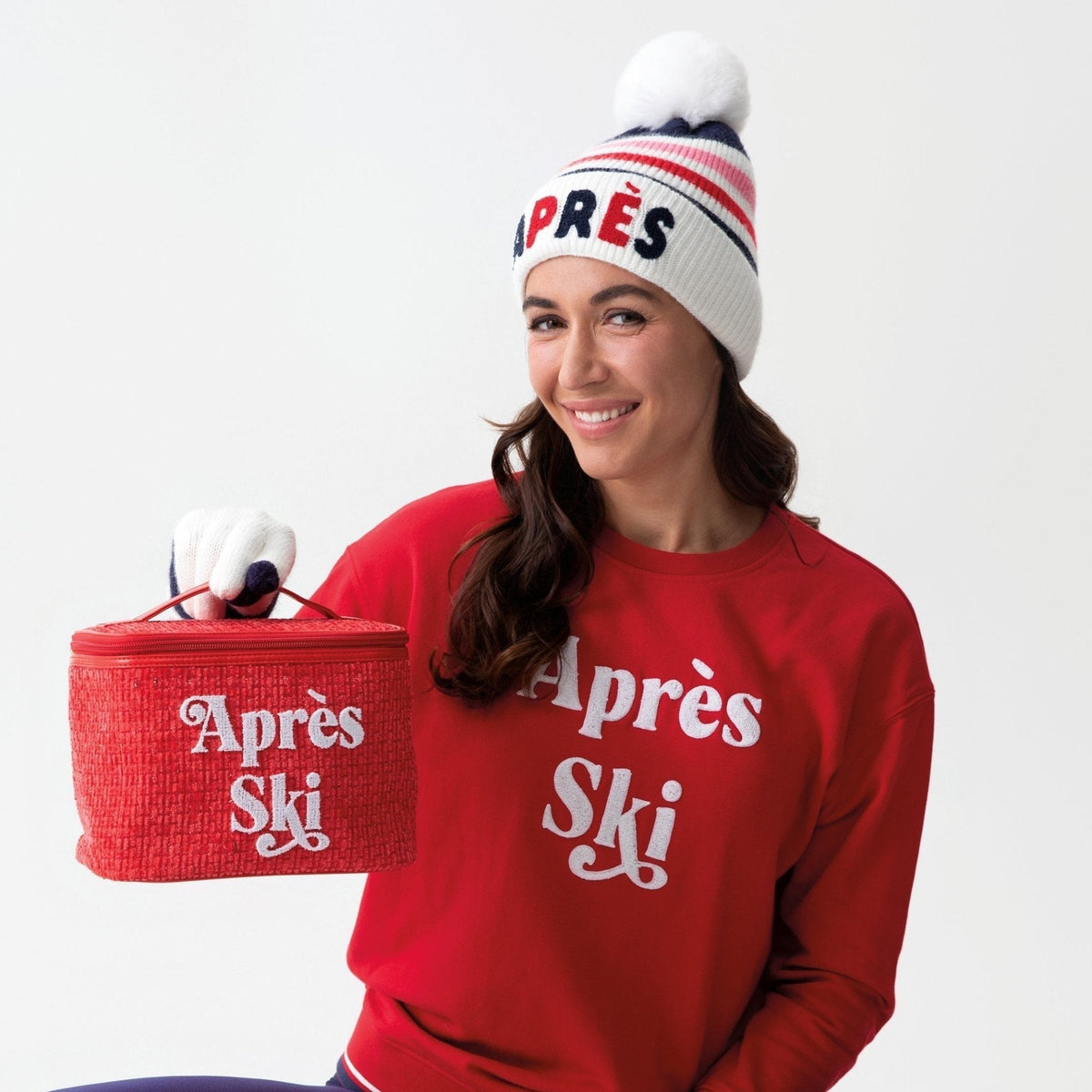 Red "Apres Ski" Cosmetic Case
