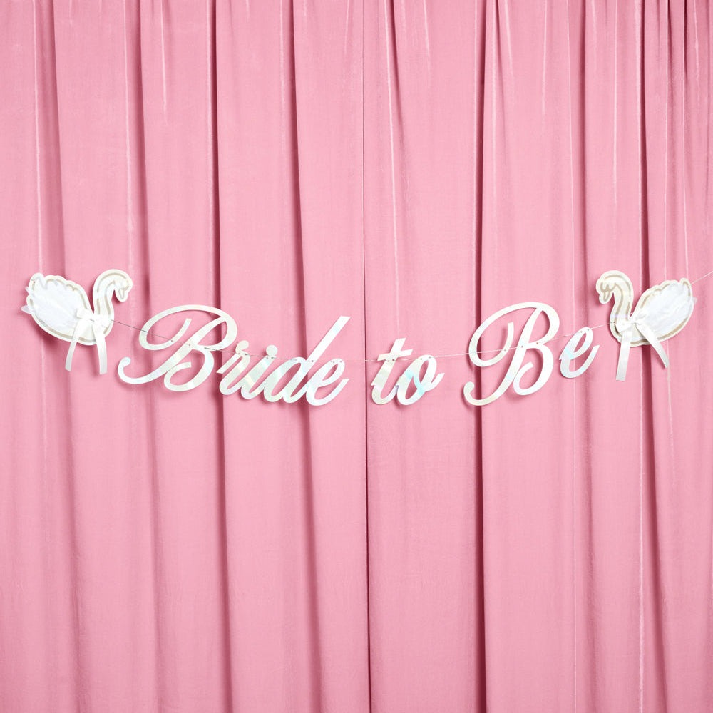 Bride to Be Swan Banner