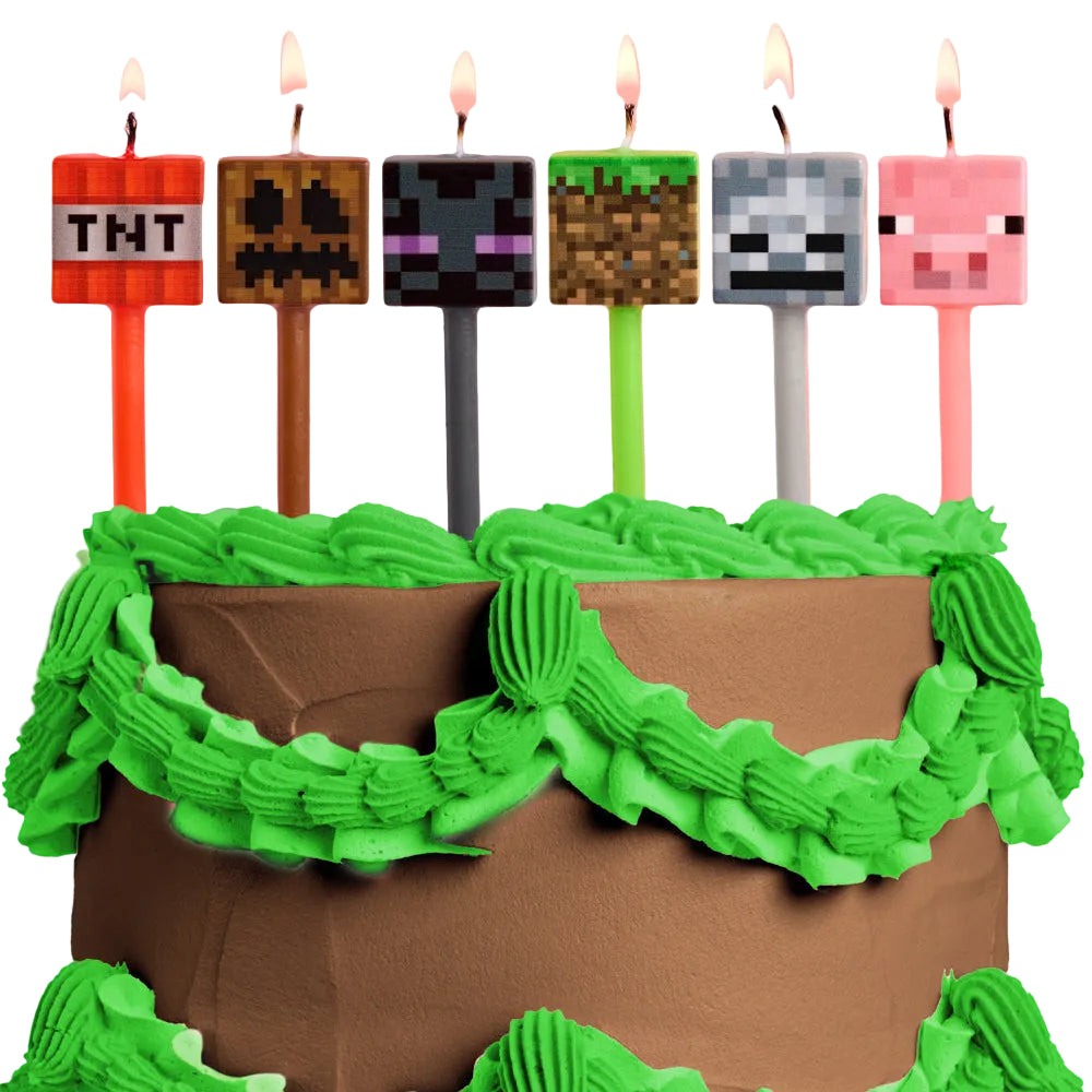 Minecraft Birthday Candles