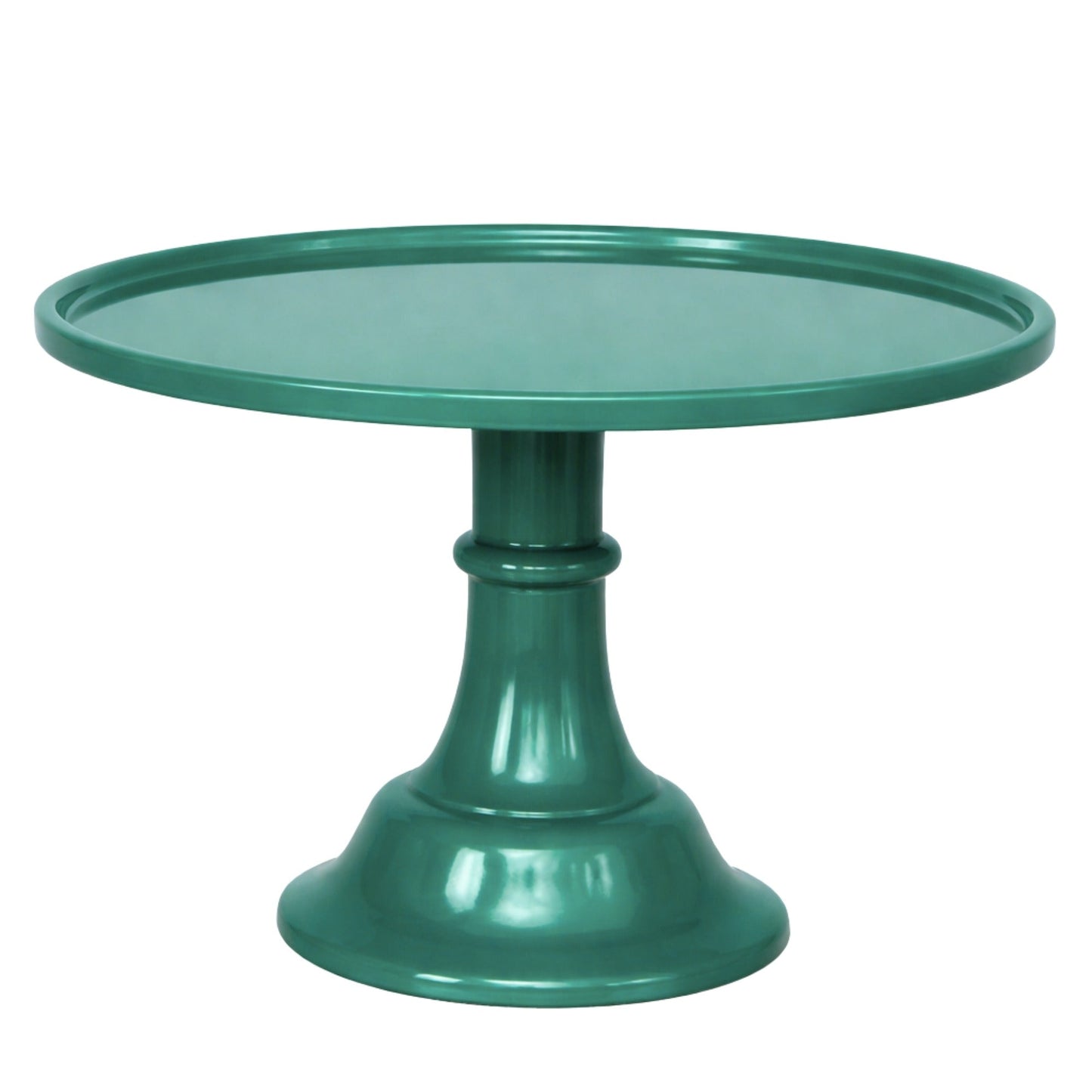 Large Emerald Green Pedestal Melamine Cake Stand