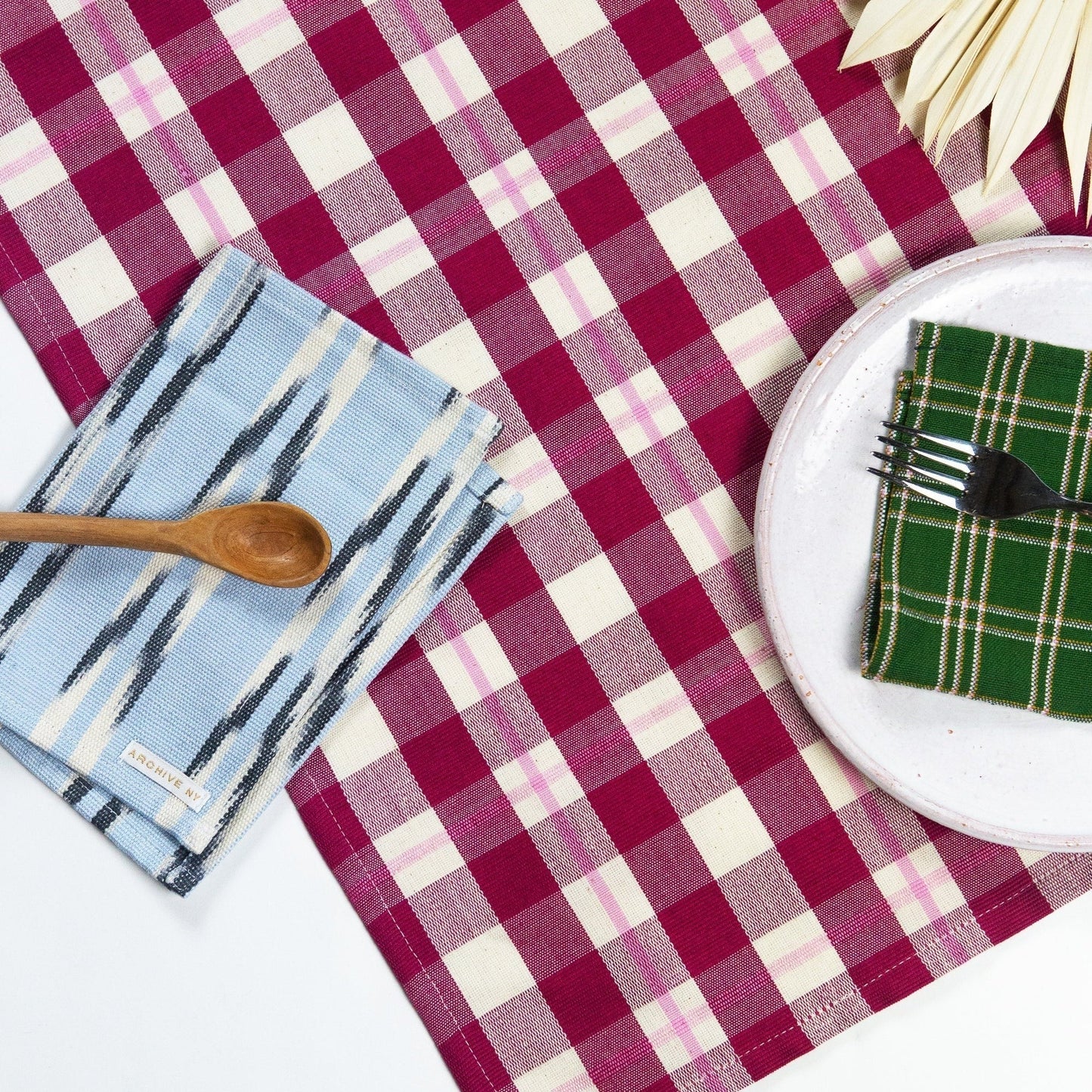 Abigail Plaid Table Runner