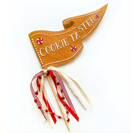 Cookie Taster Christmas Party Pennant