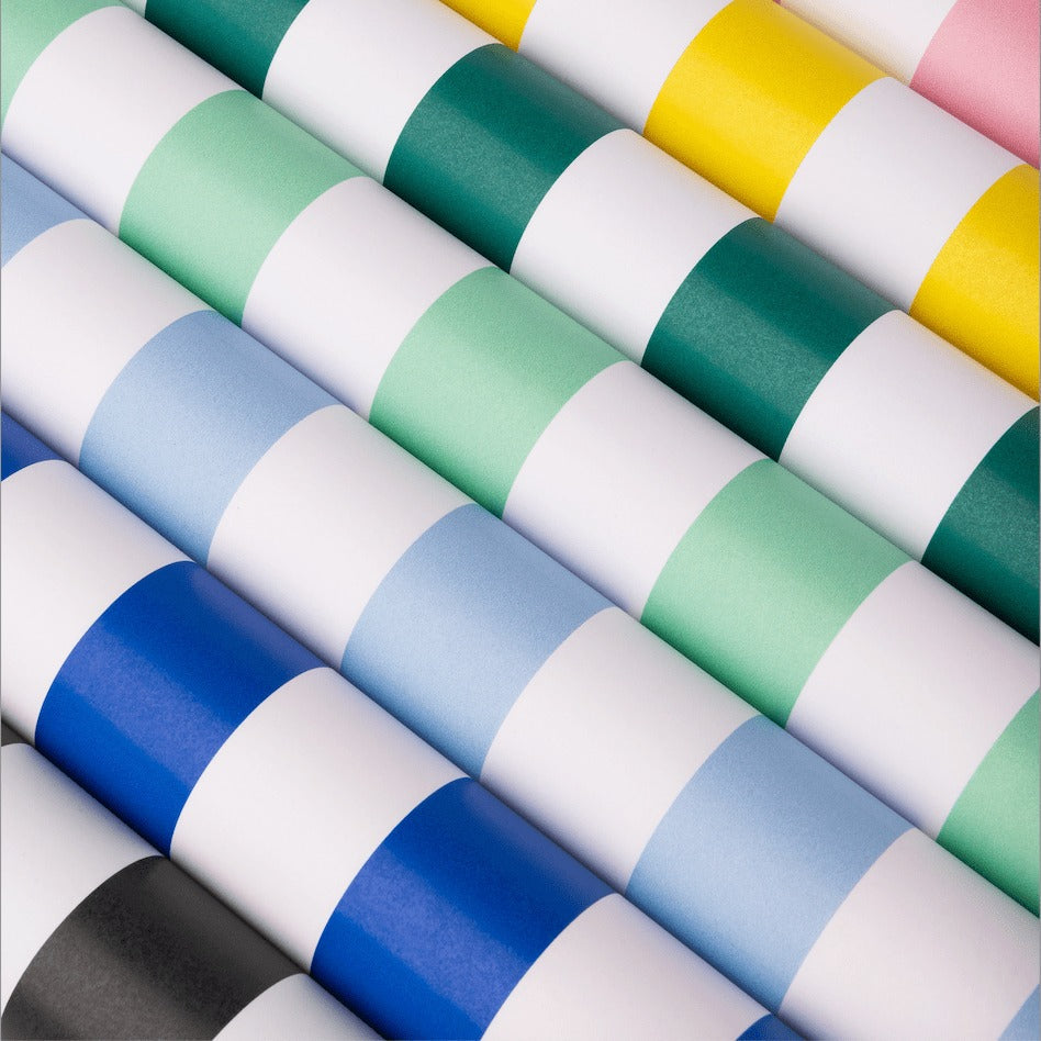 Sky Blue Signature Cabana Stripe Table Runner