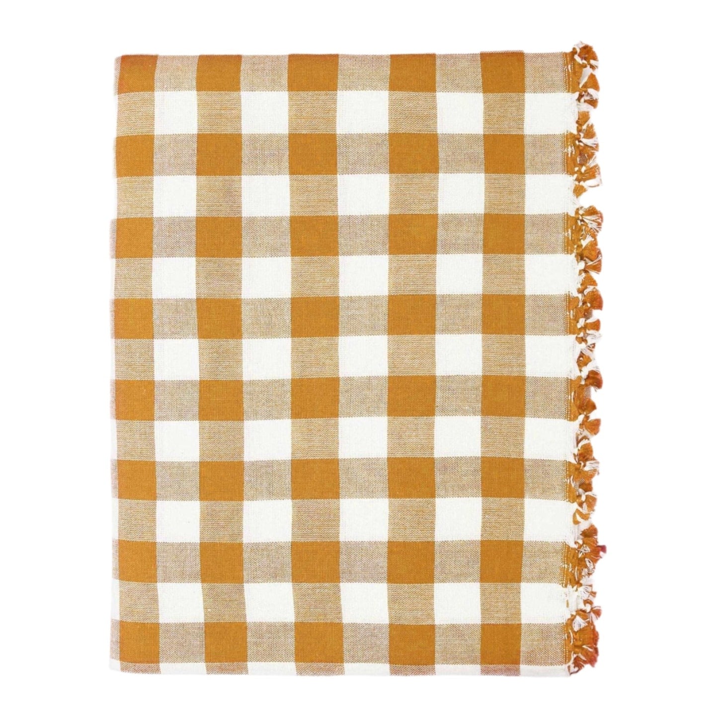 Gingham Goldenrod Tablecloth