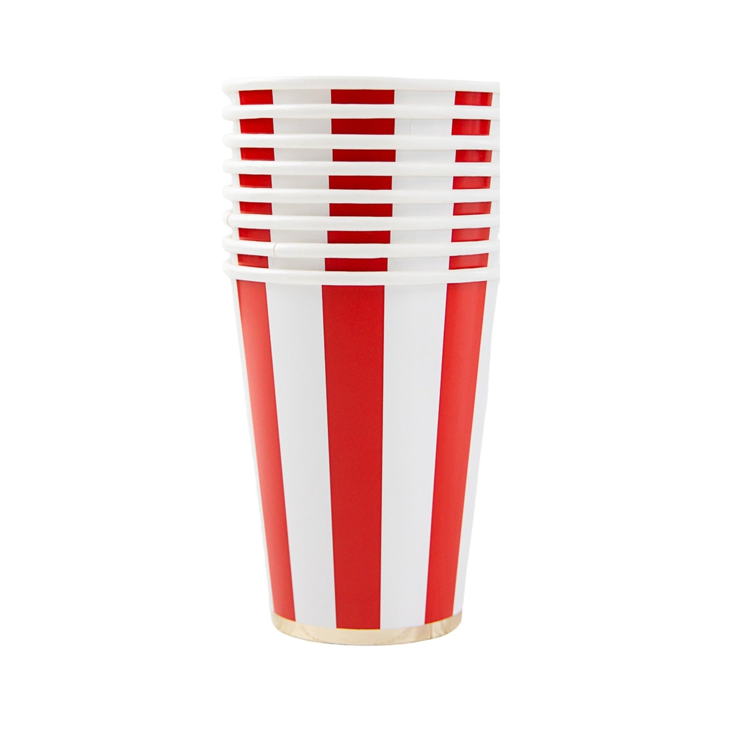 Cherry Red Signature Cabana Stripe Cups