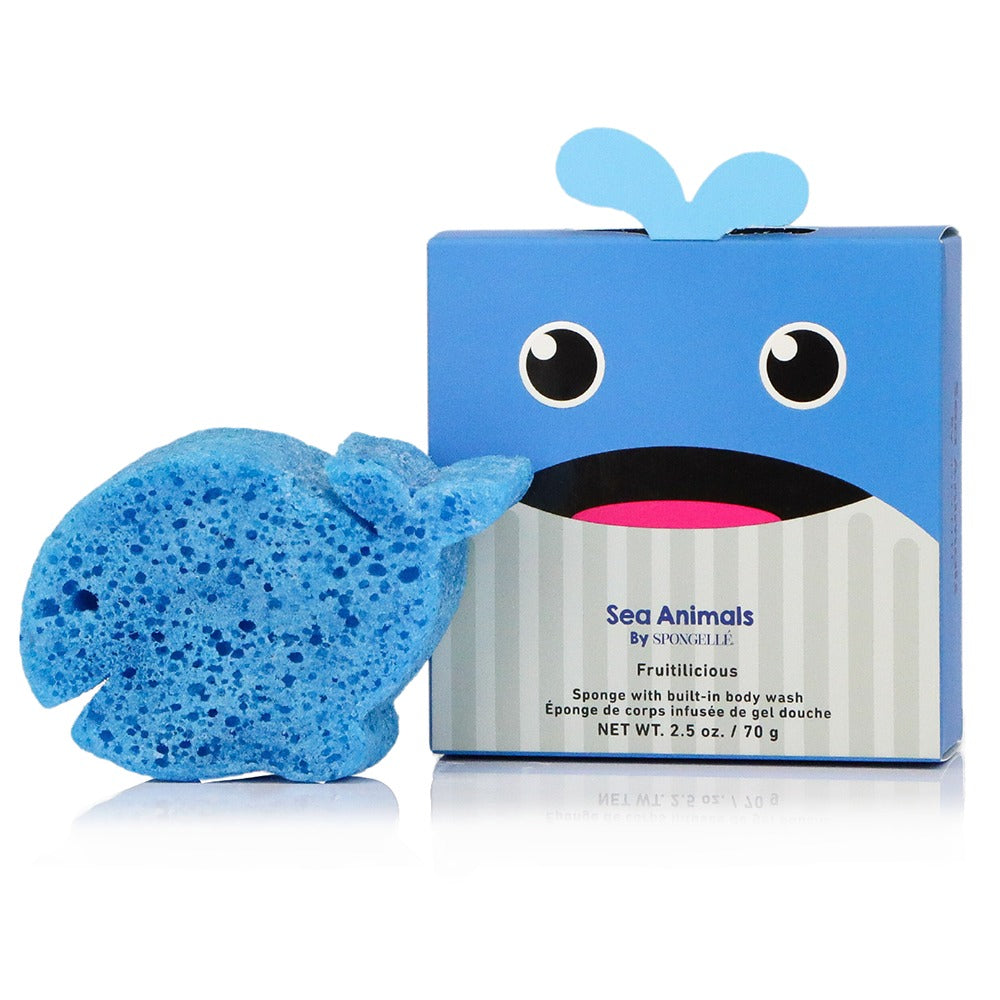 Walter Whale Shower Buffer Sponge