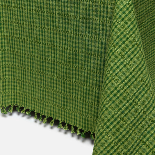 Two Toned Evergreen Tablecloth