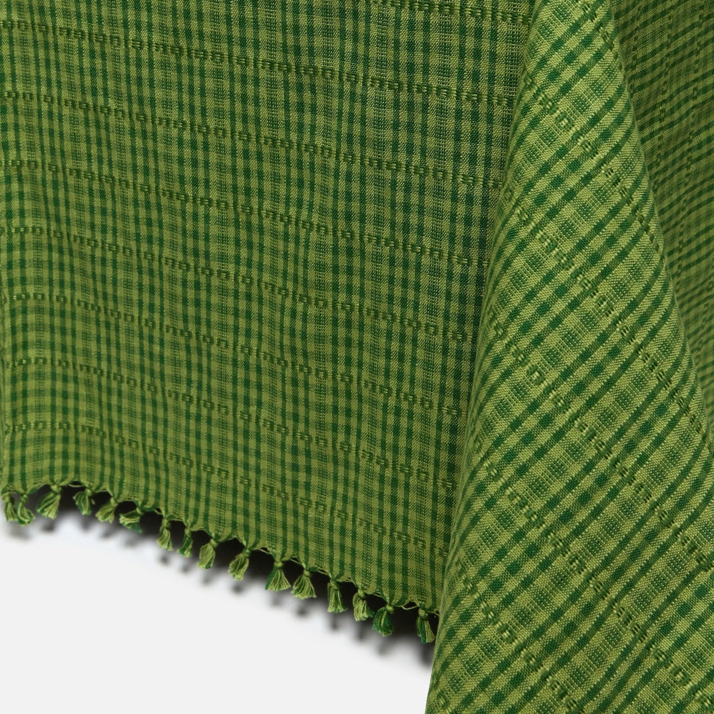 Two Toned Evergreen Tablecloth