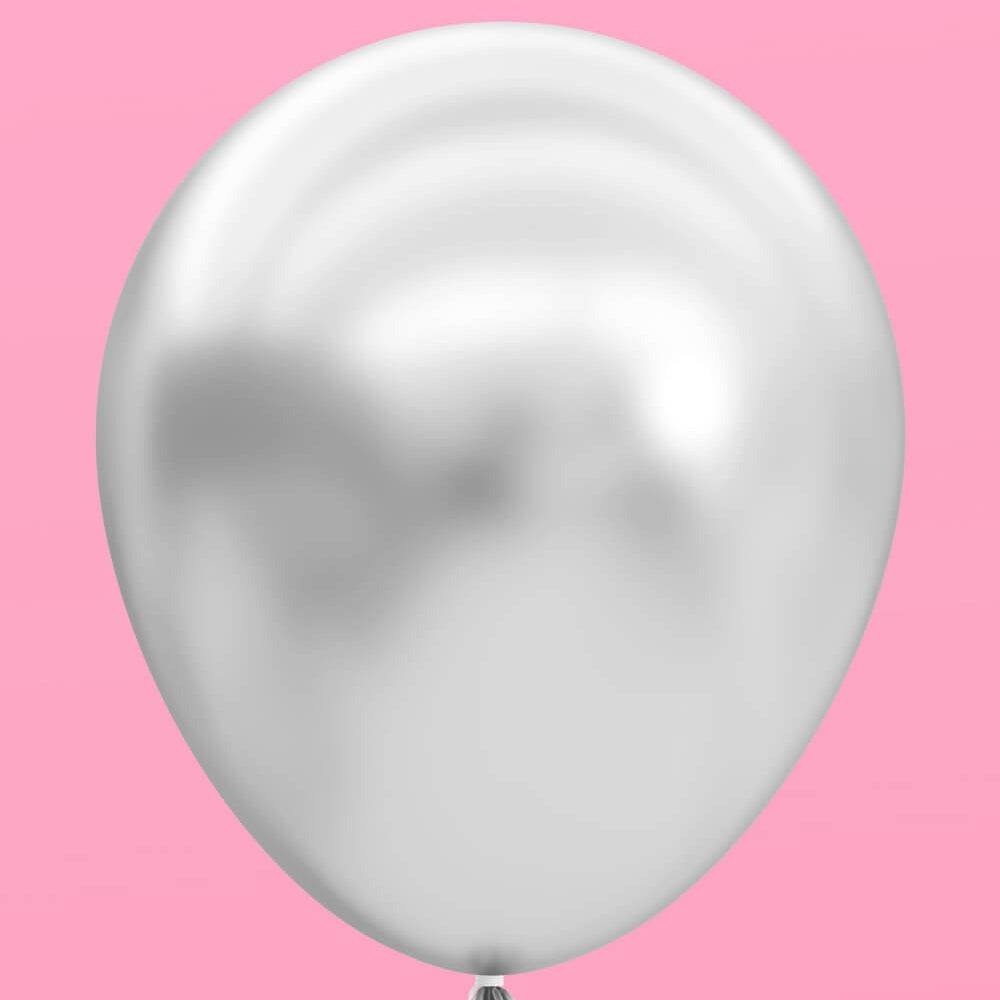 Blue, White & Silver Balloon Set
