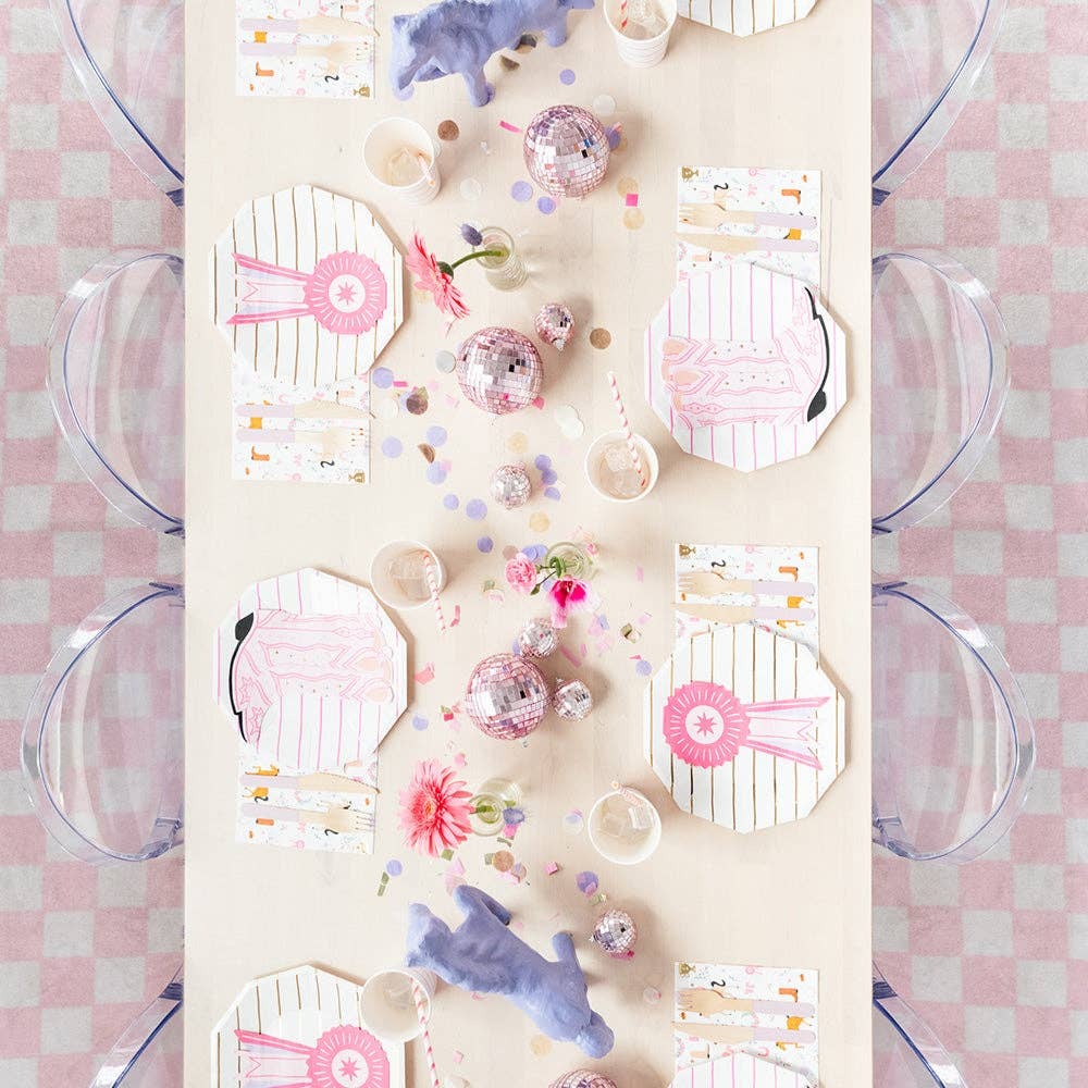 Pink Cowgirl Boot Shaped Napkins