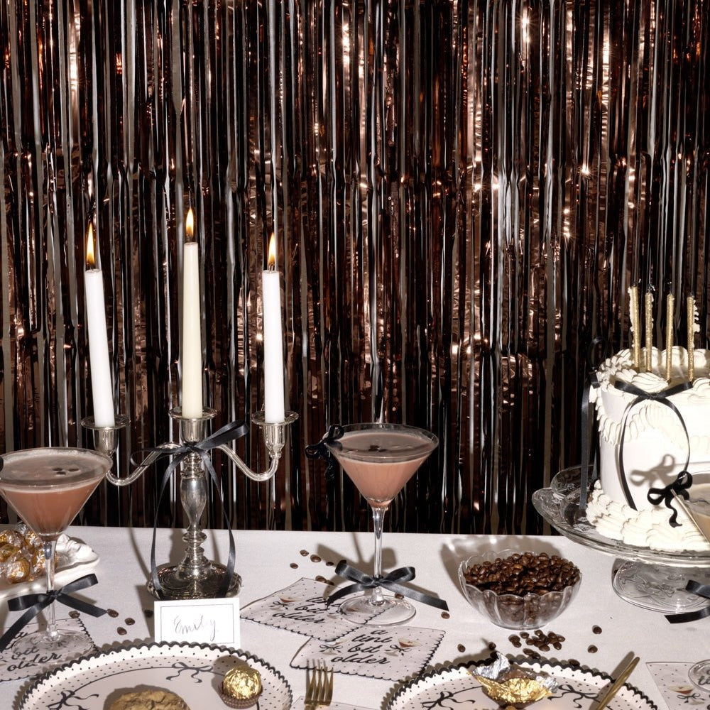 Espresso Martini Fringe Curtain Set