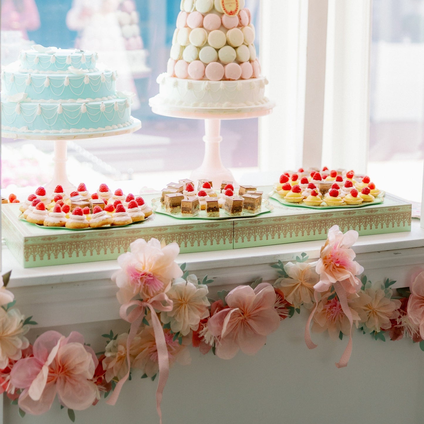 Meri Meri X Laduree Paris Floral Garland