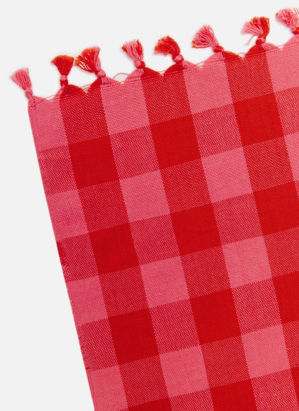Gingham Guava Tablecloth