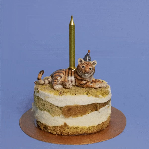 Year of the Tiger Cake Topper | Porcelain Party Animal | Candle Holder | Chinese Zodiac