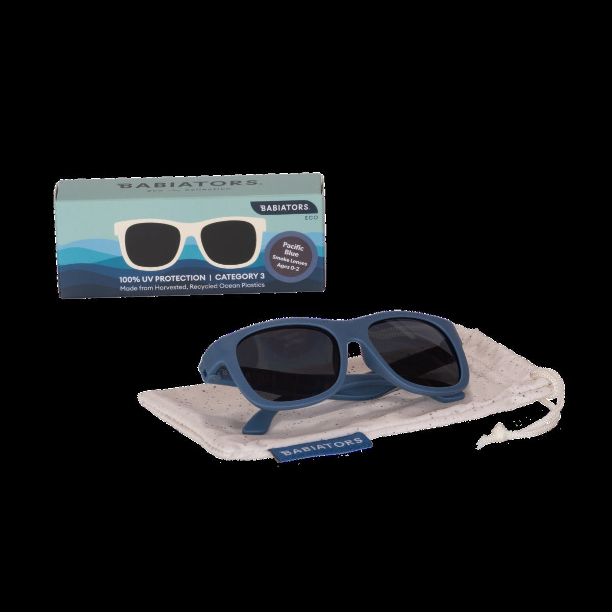 Kids Blue Eco Aviator Sunglasses
