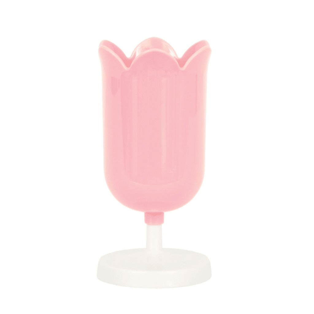 Pink Flower Shaped Plastic Cup