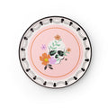 Floral Halloween Skulls & Spiders Dessert Plates
