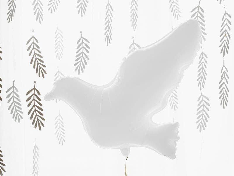 White Dove Foil Balloon