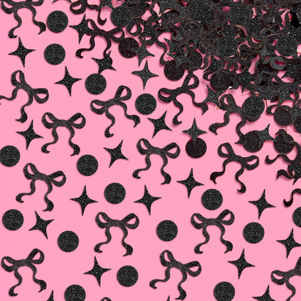Black Bow Confetti