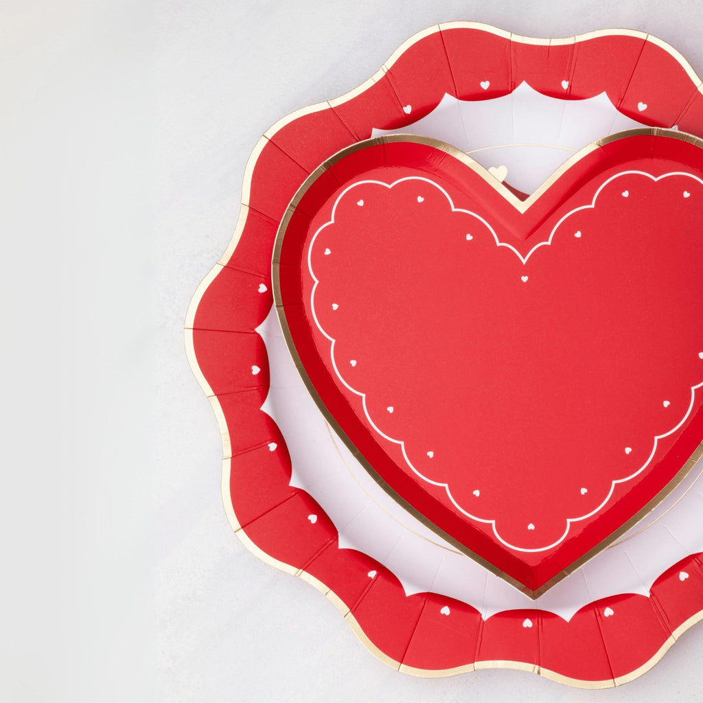 Elegant Valentine Dinner Plates