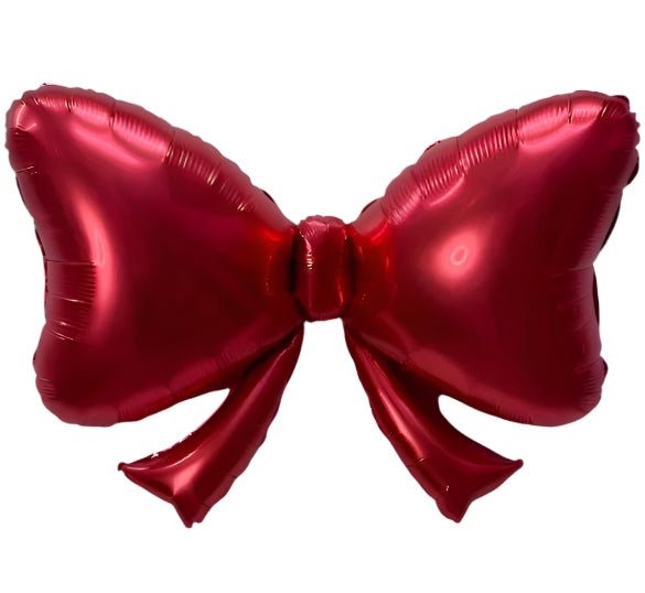 Red Bow Foil Balloon