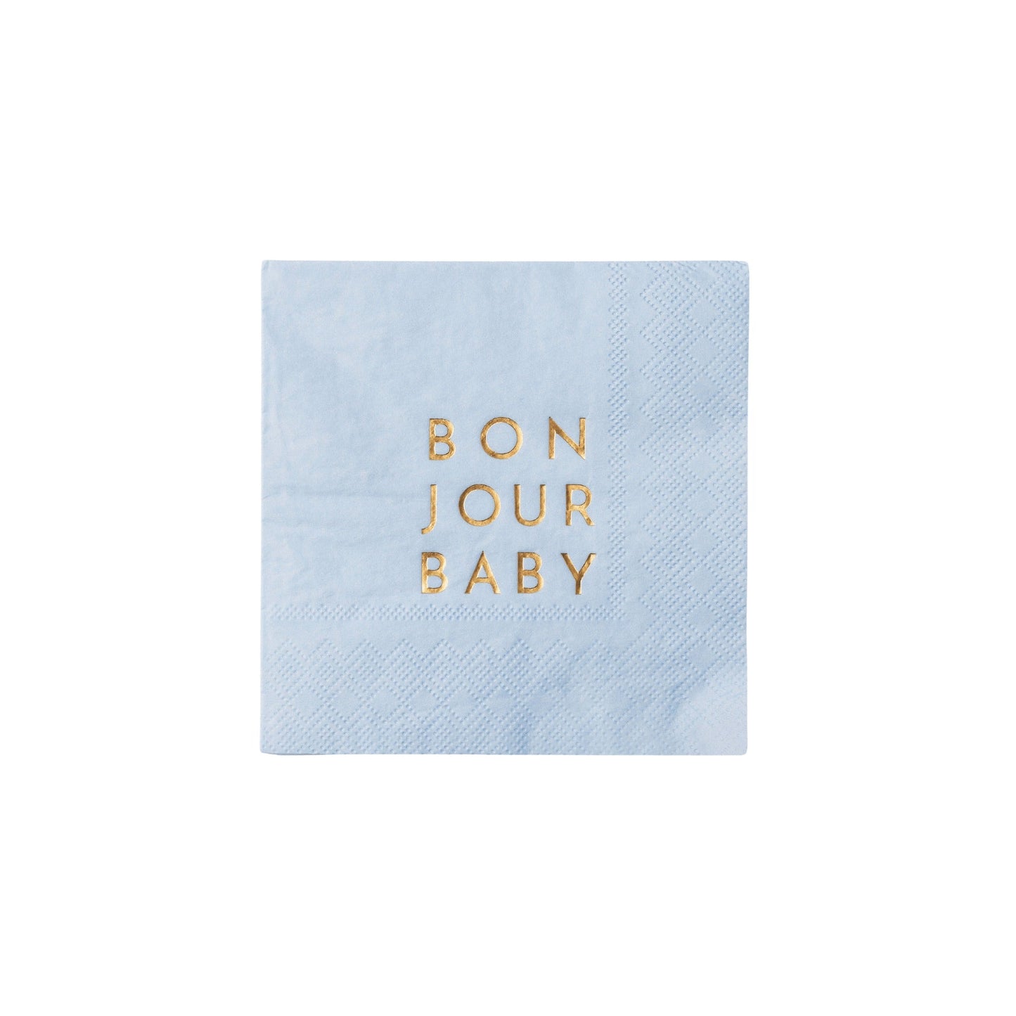 Bonjour Baby Sky Blue Cocktail Napkins