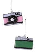 Vintage Camera Glass Ornament by Cody Foster