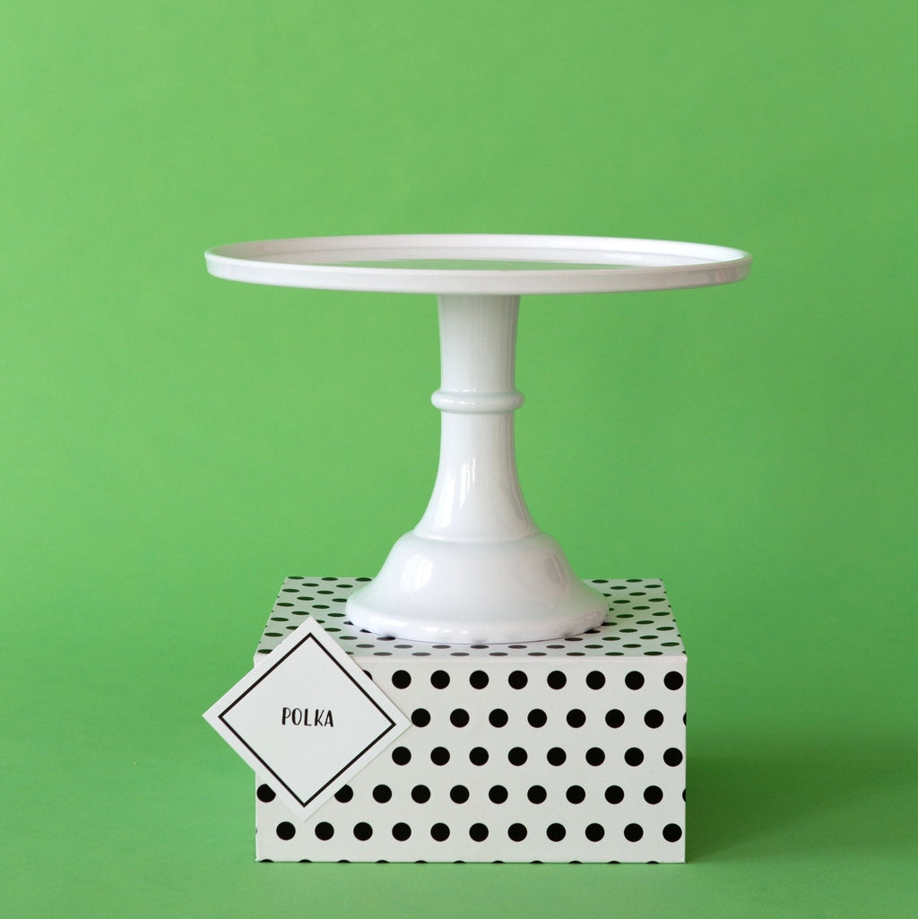 White & Black Polka Dot Display Box Risers