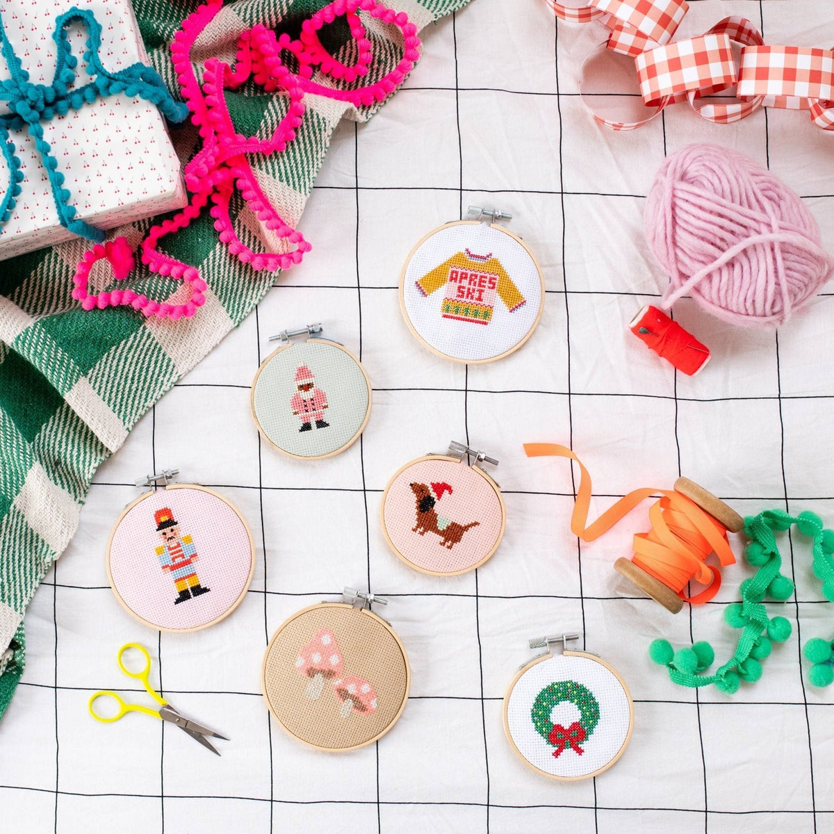 Apres Ski Christmas Sweater Cross Stitch Kit