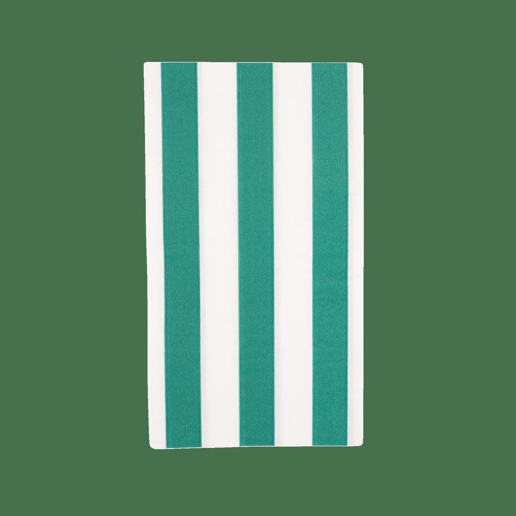 Emerald Green Signature Cabana Stripe Guest Towels