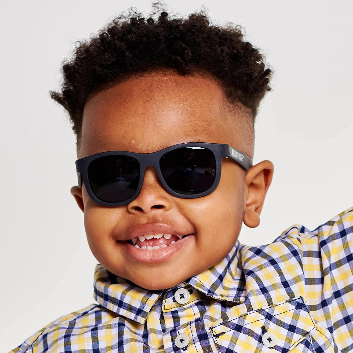 Kids Black Aviator Sunglasses