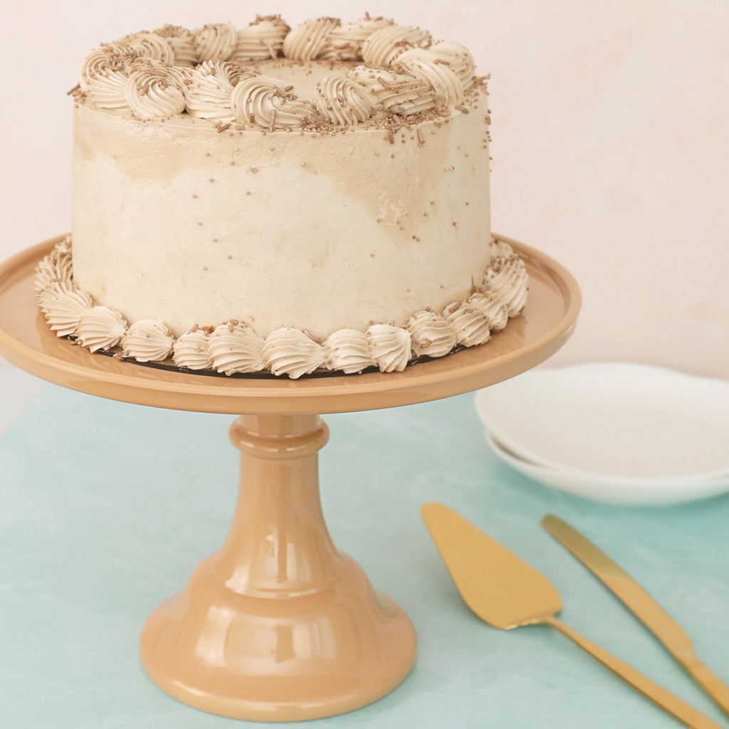Large Latte Brown Melamine Cake Stand