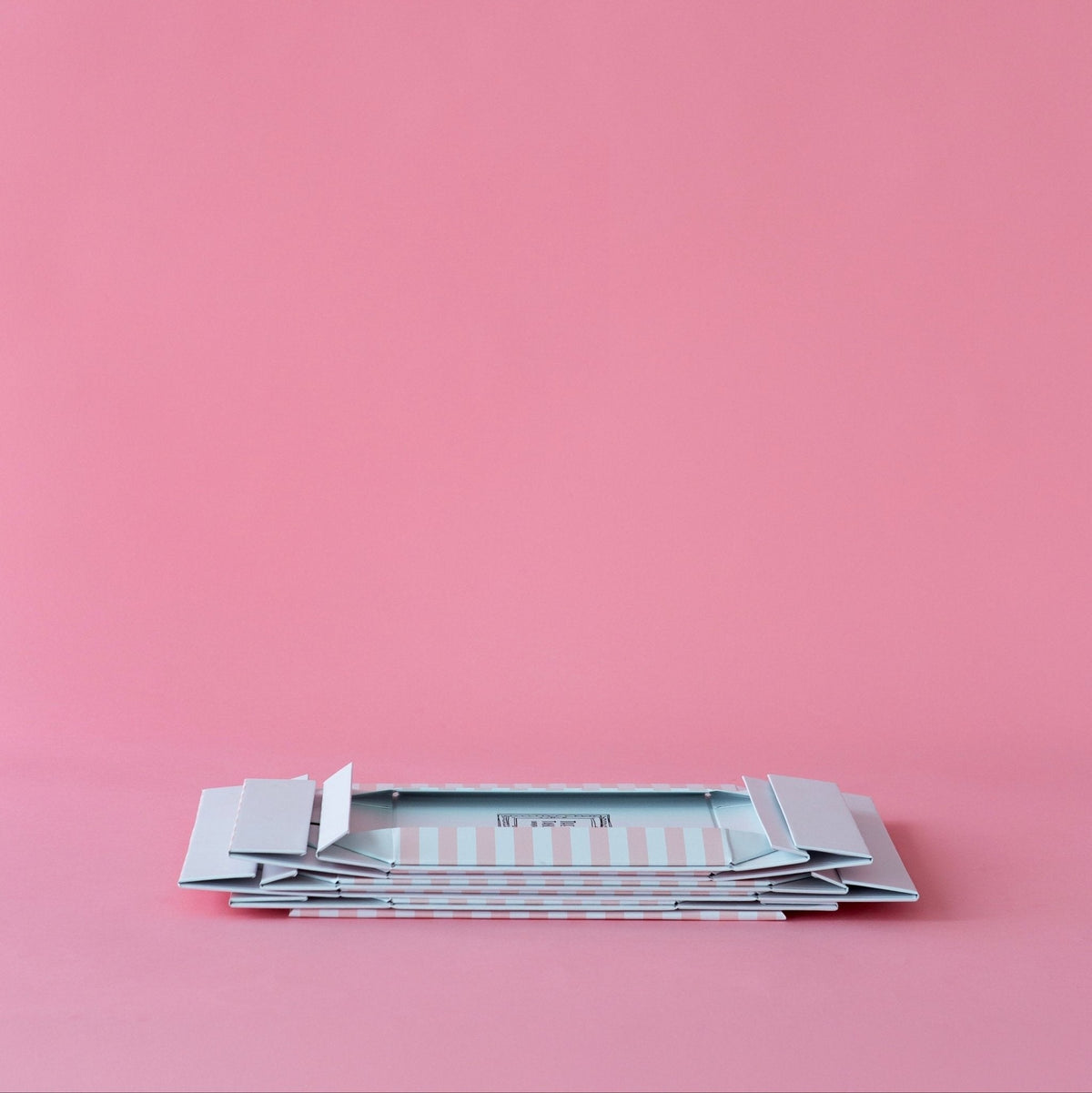 Petal Pink Cabana Stripe Display Box Risers