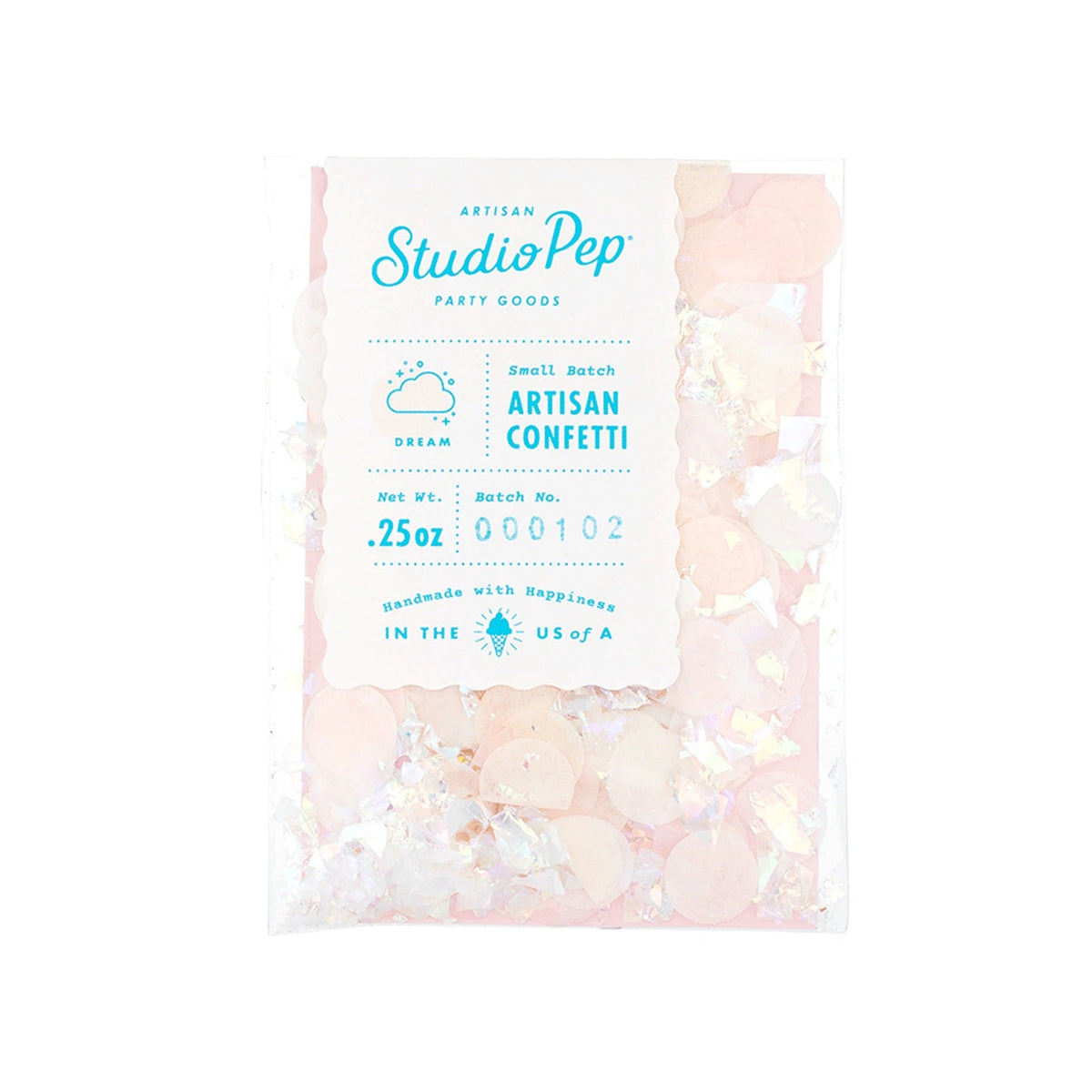 Dream Blush Iridescent Confetti