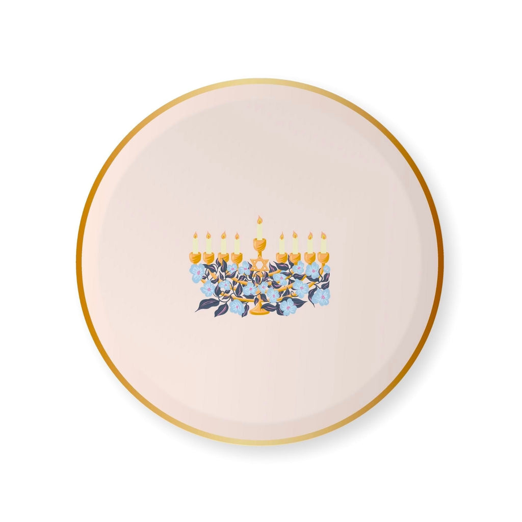 Bonjour Fête X One & Only Paper Happy Hanukkah Menorah Small Plates