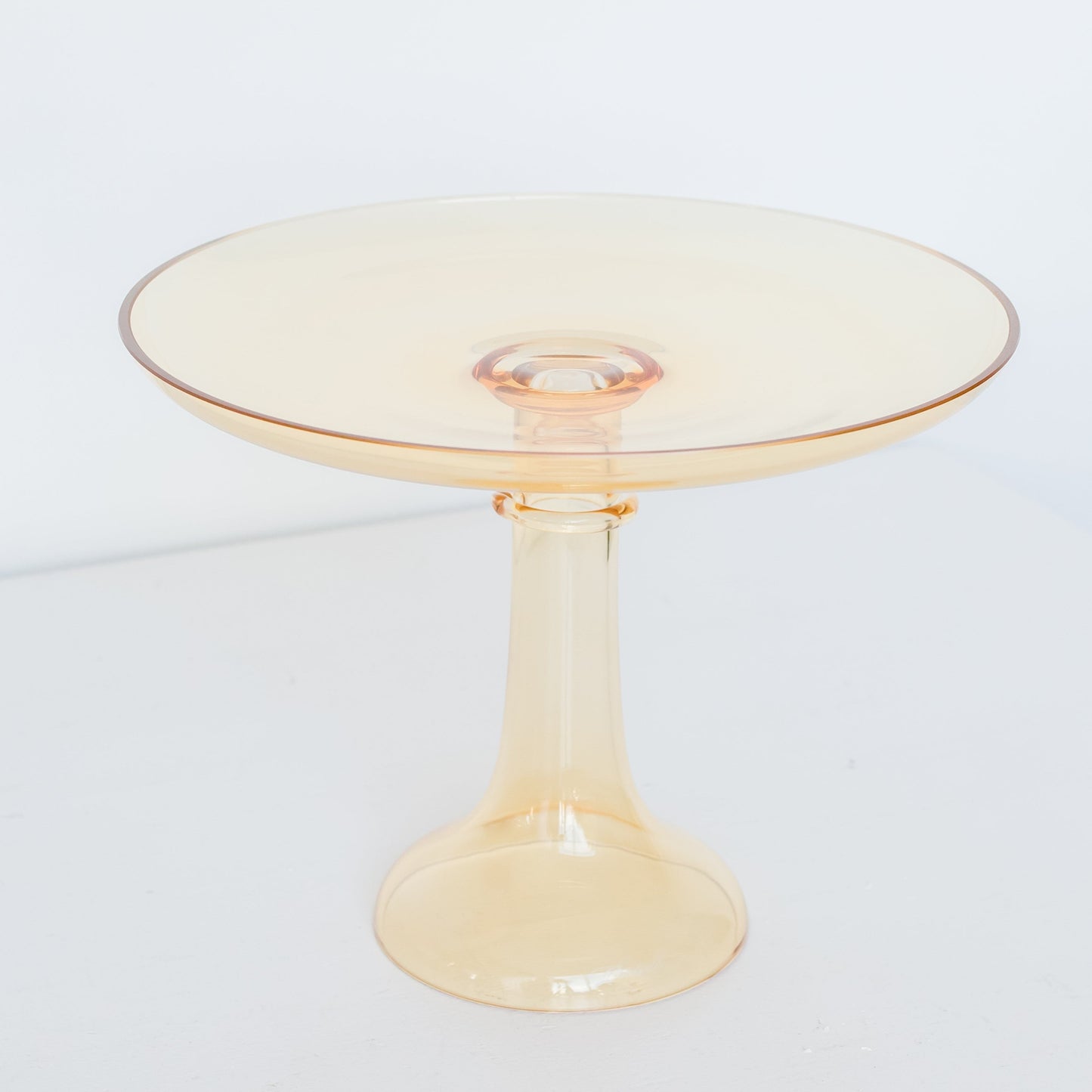 Yellow Glass Cake Stand