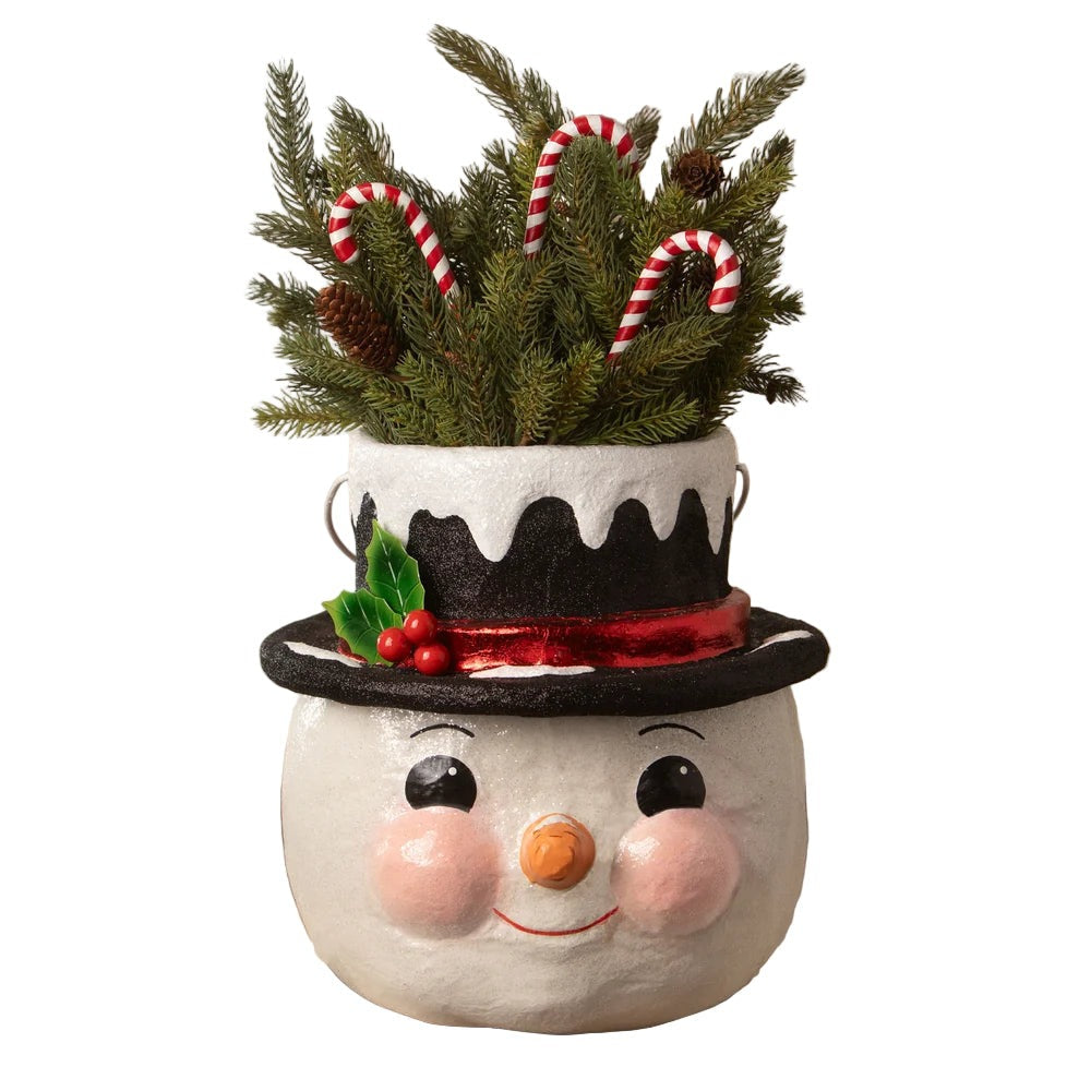 Bethany Lowe Holly Hat Snowman - Large