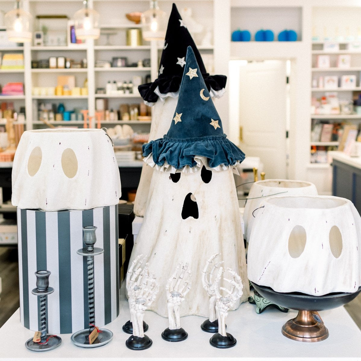 Bethany Lowe Ghost Luminary Large Paper Mache