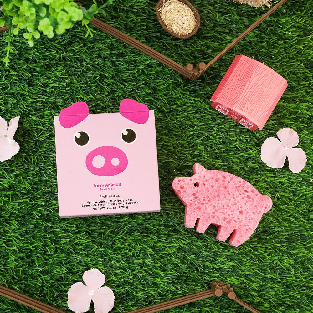 Peggy Pig Shower Buffer Sponge