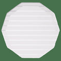 Silver Large Stripe Plates