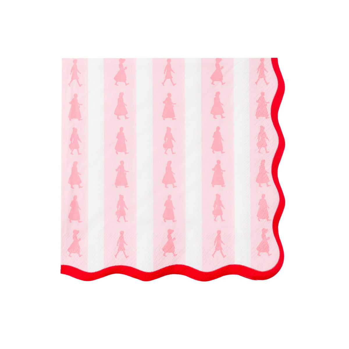 American Girl® X Bonjour Fete Pink Stripe Large Napkins
