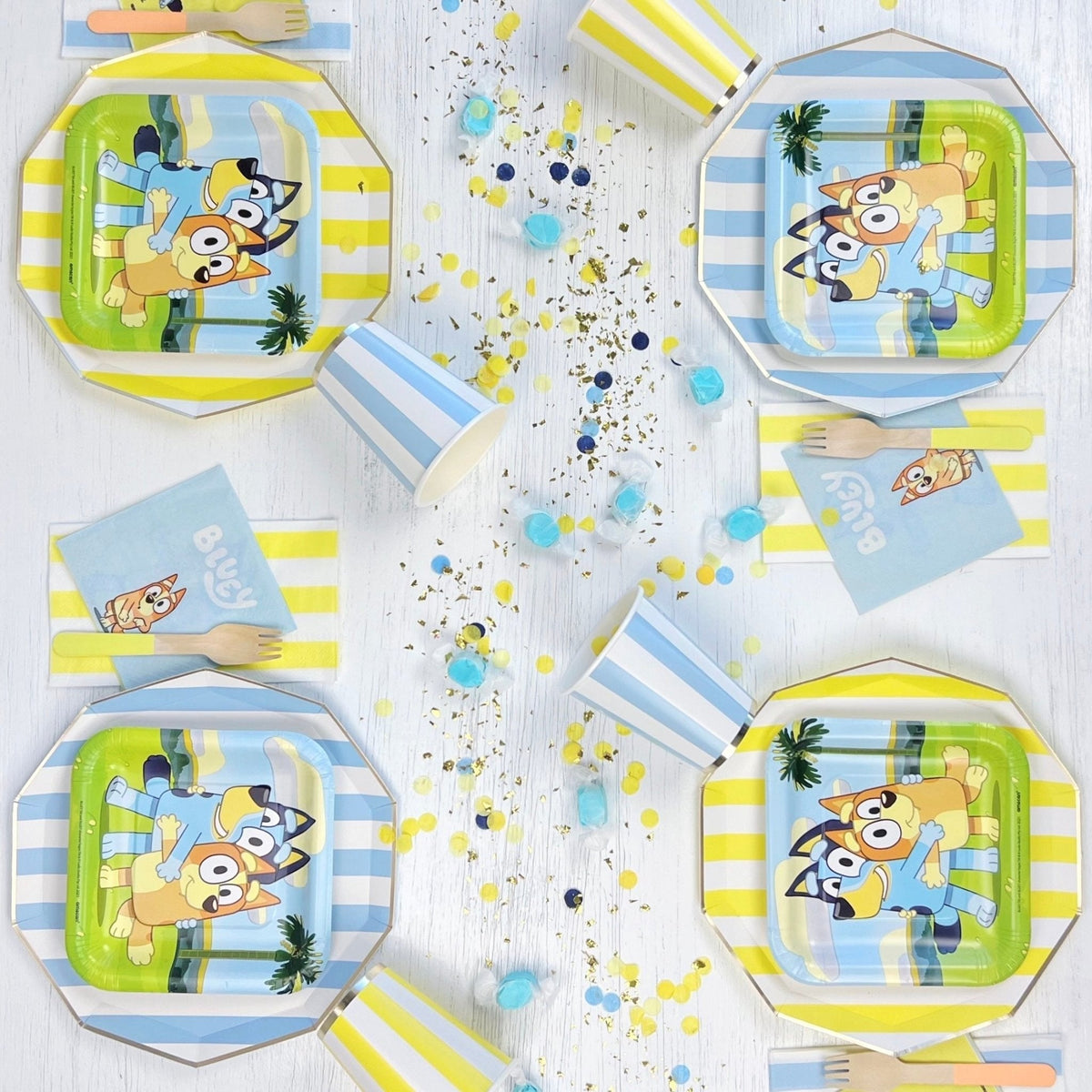 Soleil Yellow Cabana Stripe Guest Towels