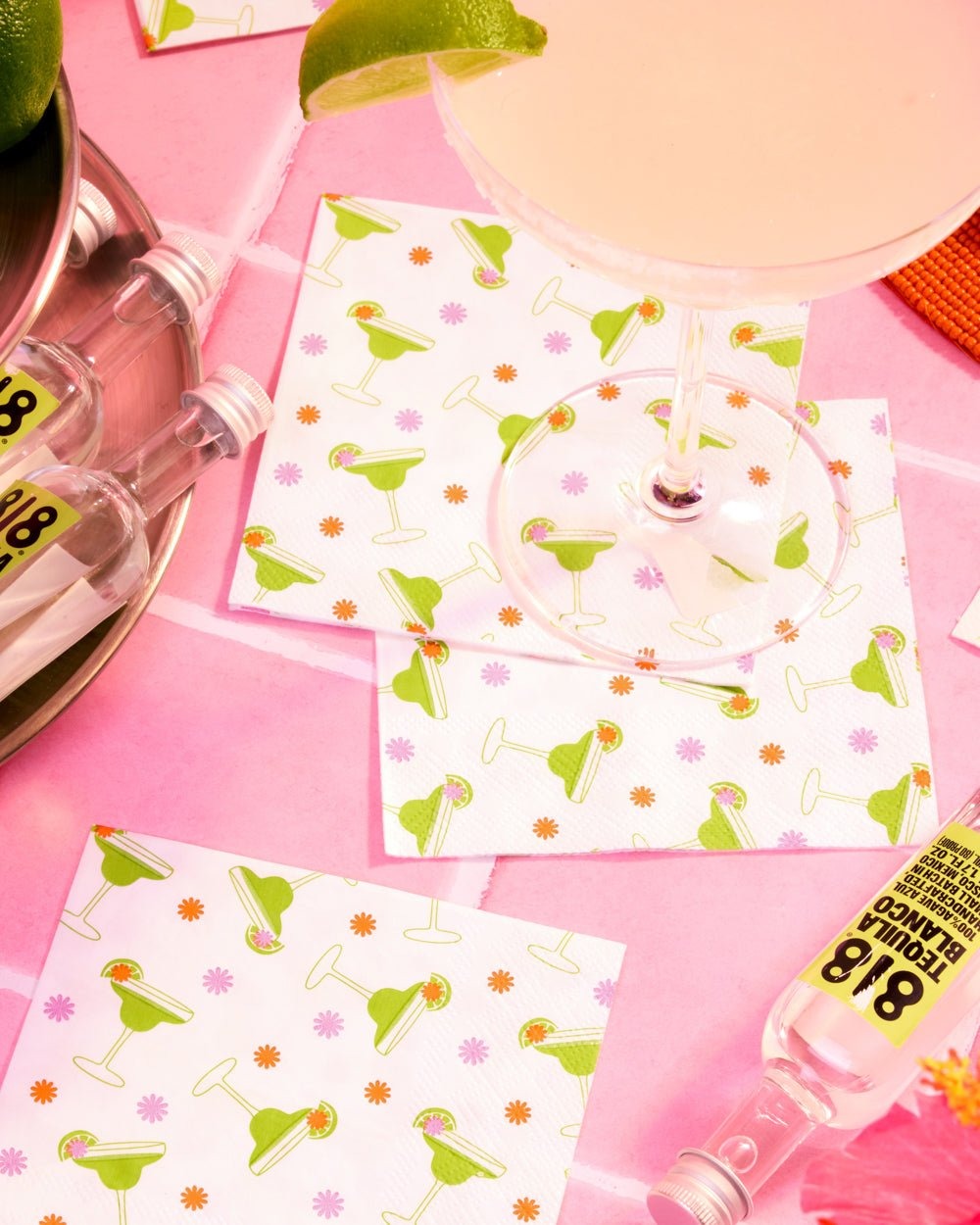 Margarita Print Cocktail Napkins