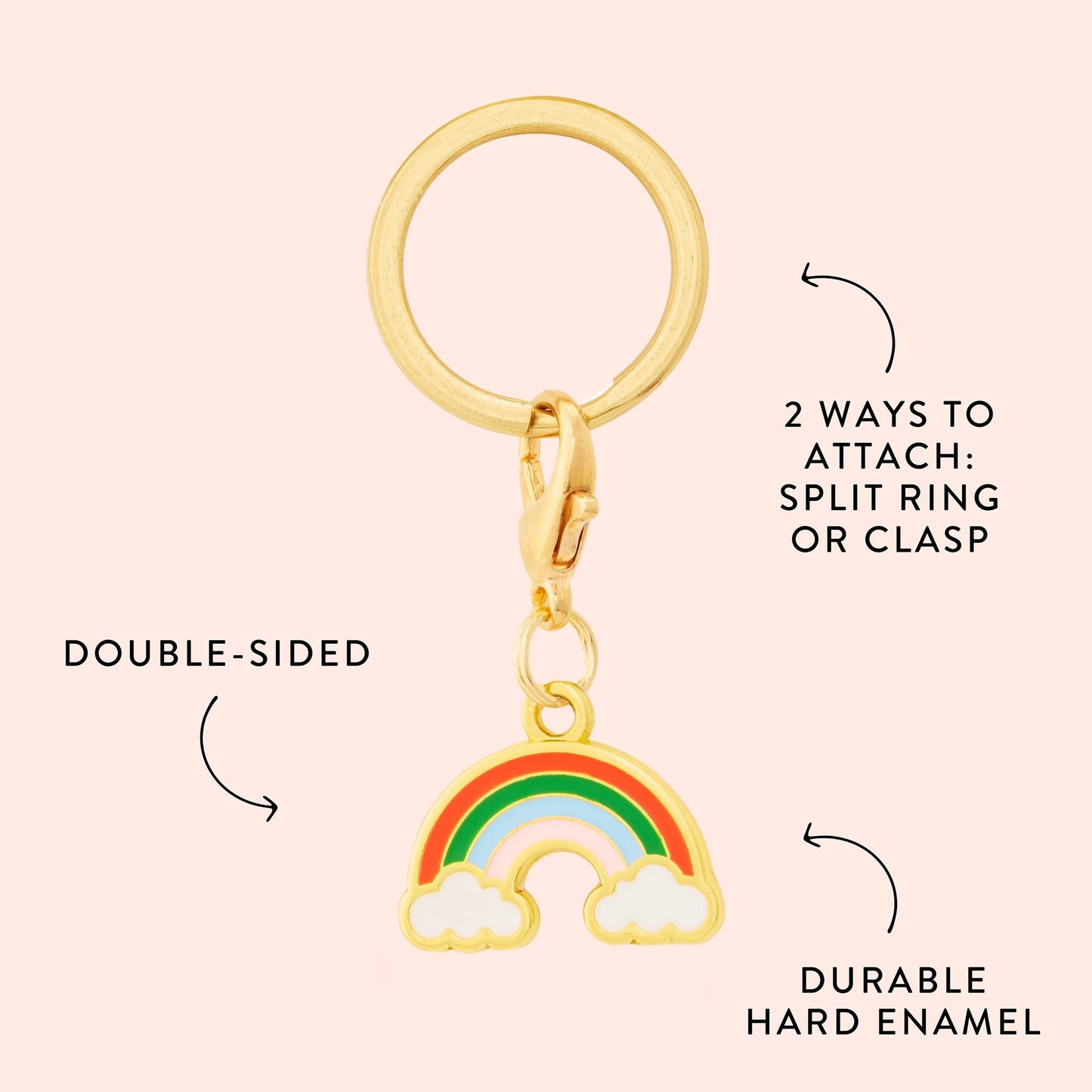 Lucky Rainbow Collar Charm Set