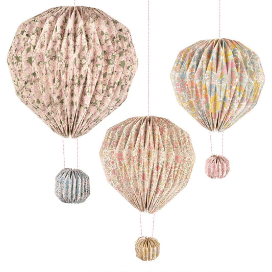 Meri Meri X Liberty Origami Balloon Decorations