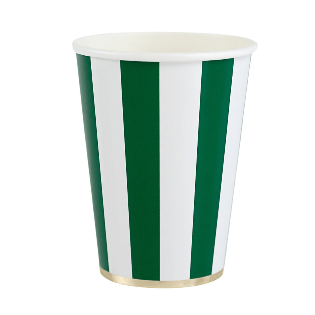 Emerald Green Signature Cabana Stripe Cups