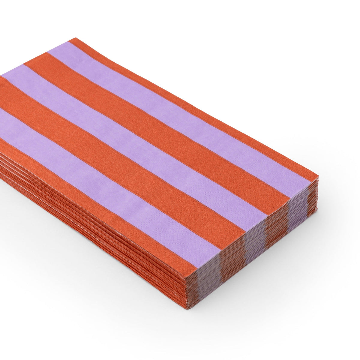 Sunkissed Orange & Lilac Signature Cabana Stripe Guest Towels