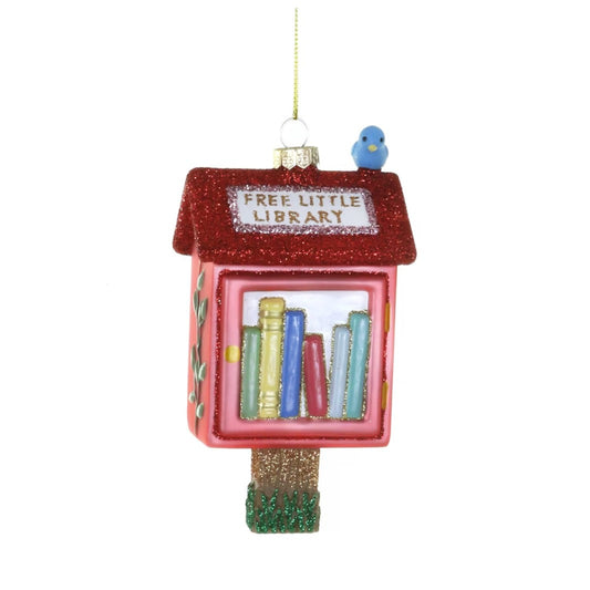 Free Little Library Glass Ornament by Cody Foster